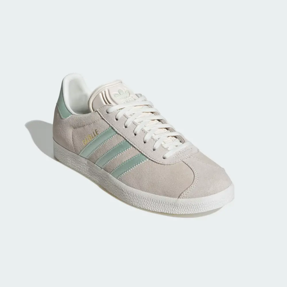 Giày Adidas Gazelle ‘Off White Linen Green Met.’ IG4398 - Ảnh 4