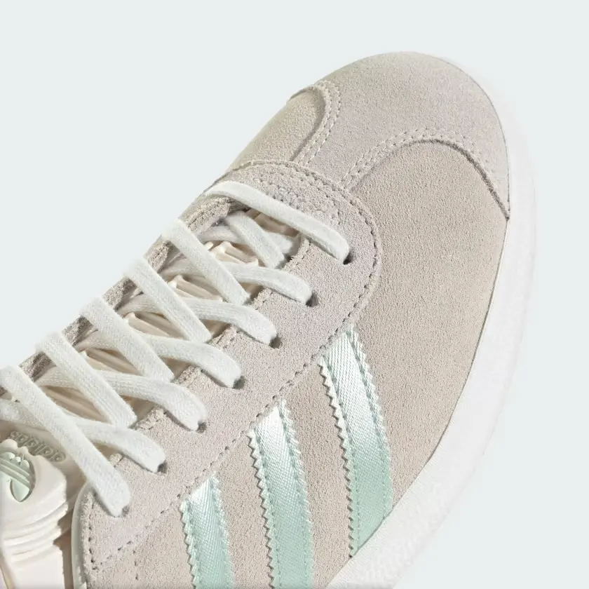 Giày Adidas Gazelle ‘Off White Linen Green Met.’ IG4398 - Ảnh 8