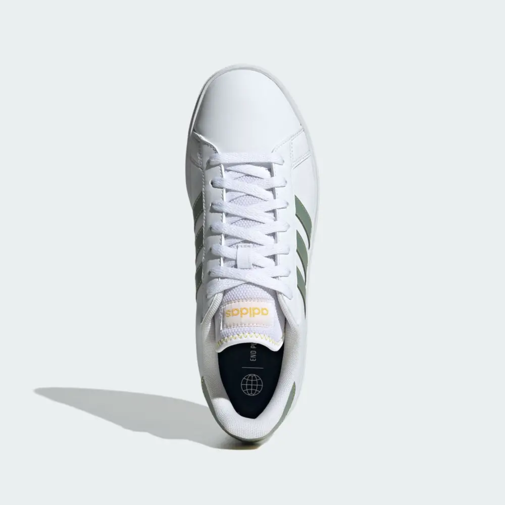 Alternative view of Giày Adidas Grand Court Base 2.0 ‘White Green’ ID4456