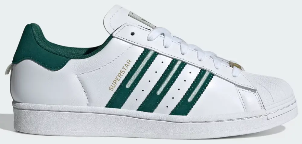 Giày Adidas Superstar 'Embroidered Green Stripes' ID1374