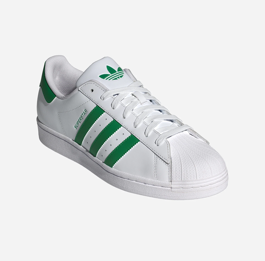 Giày Adidas Superstar 'Cloud White Green' IE9047 - Ảnh 3