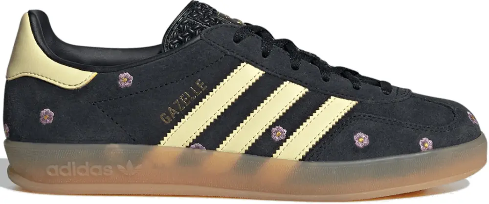 Giày Adidas Gazelle Indoor Floral 'Black Yellow' IF4490