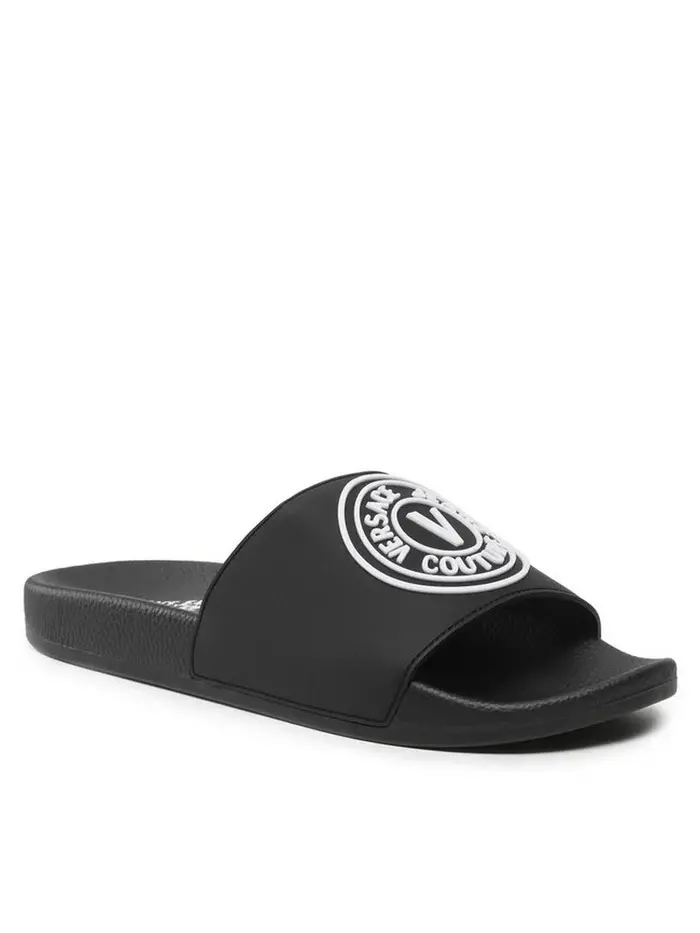 Dép Versace Couture Jeans Rubber 'Black' 74YA3SQ3-ZS192-899 - Ảnh 4