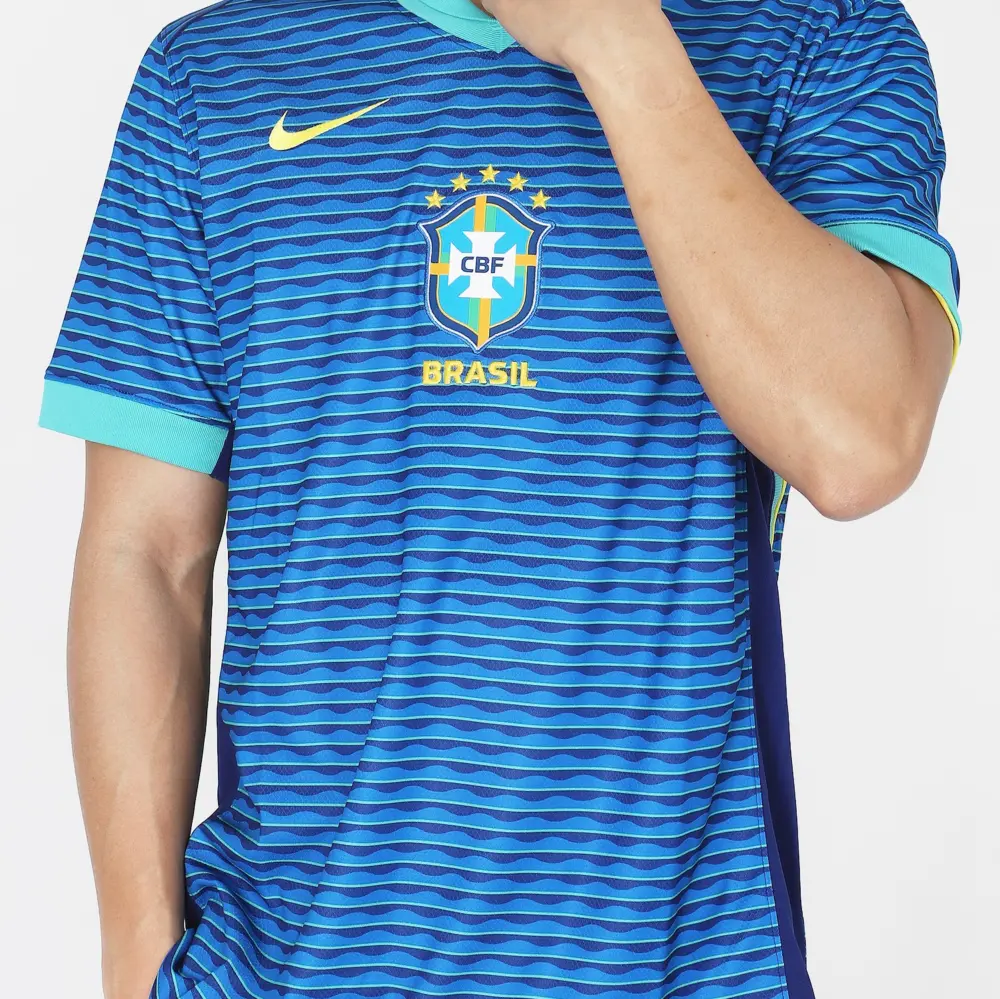 Alternative view of Áo Nike Brazil CBF 2024 Away Jersey ‘Blue’ FJ4283-458