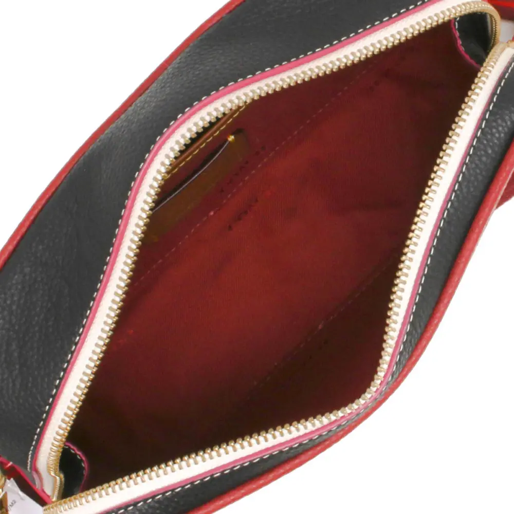 Túi Coach Kia Camera Pebbled Leather ‘Black Red’ CE735-B4M2 - Ảnh 4
