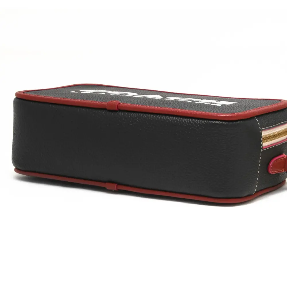 Túi Coach Kia Camera Pebbled Leather ‘Black Red’ CE735-B4M2 - Ảnh 5
