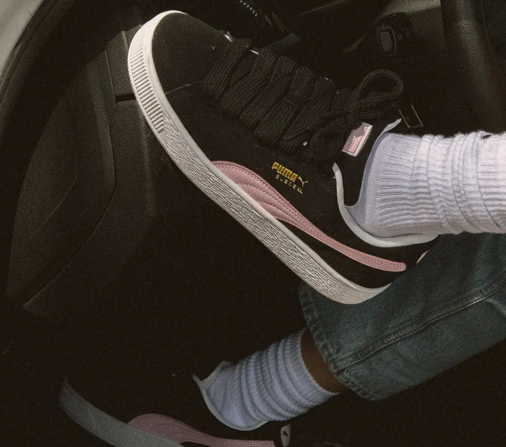 Giày Puma Suede XL 'Black Whisp Of Pink' 397648-04 - Ảnh 3