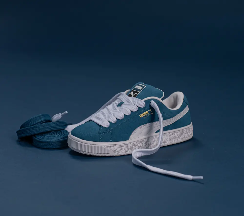 Alternative view of Giày Puma Suede XL Big Kid 'Ocean Tropic Warm White' 396577-05