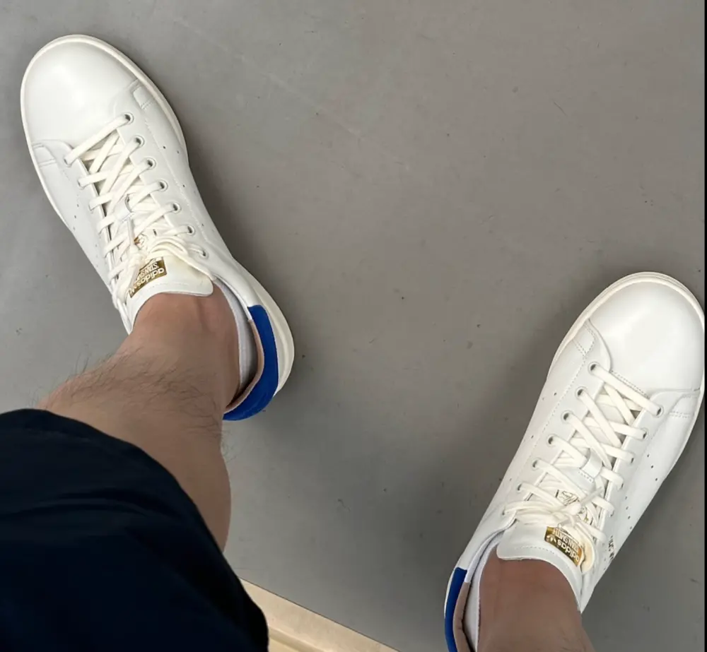 Giày Adidas Stan Smith Lux ‘Crystal White Grey’ ID1994 - Ảnh 4