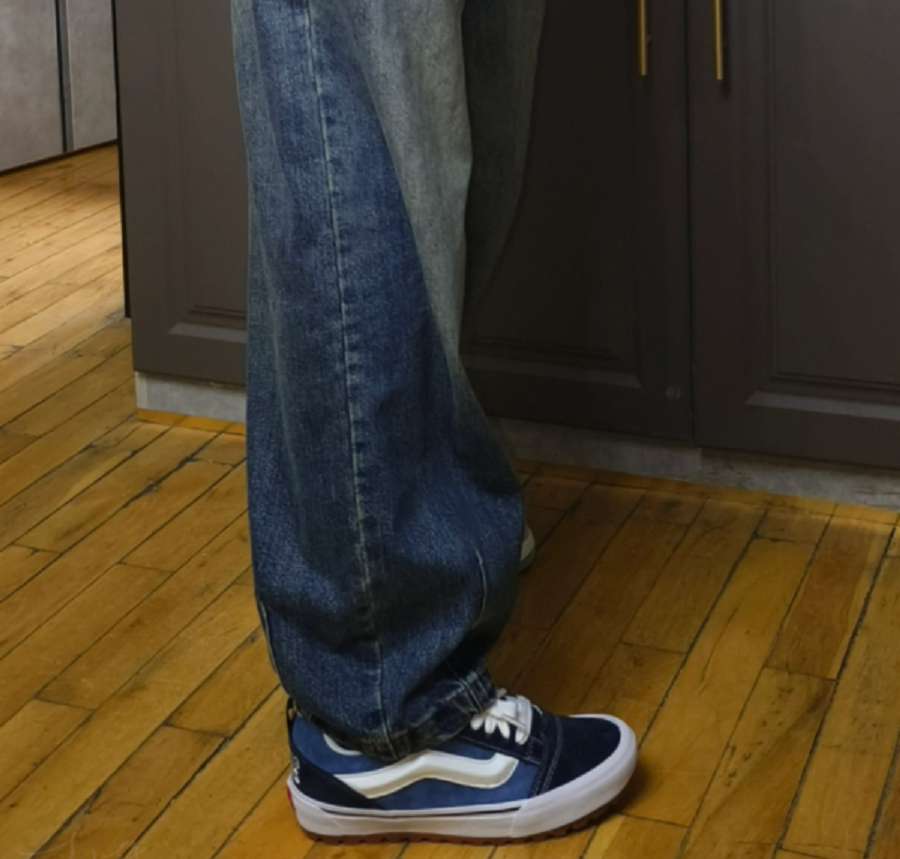 Giày Vans Knu Skool ‘Black Blue’ VN0009QCY61 - Ảnh 4