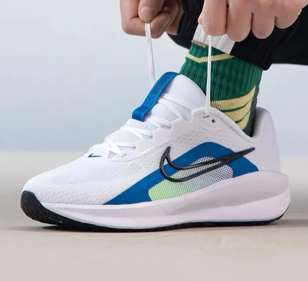 Giày Nike Downshifter 13 Extra Wide ‘White Star Blue’ FJ1284-103 - Ảnh 5