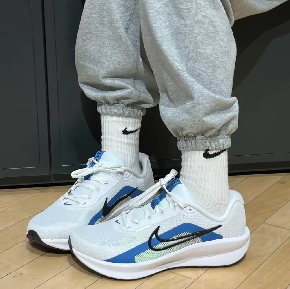 Giày Nike Downshifter 13 Extra Wide ‘White Star Blue’ FJ1284-103 - Ảnh 3