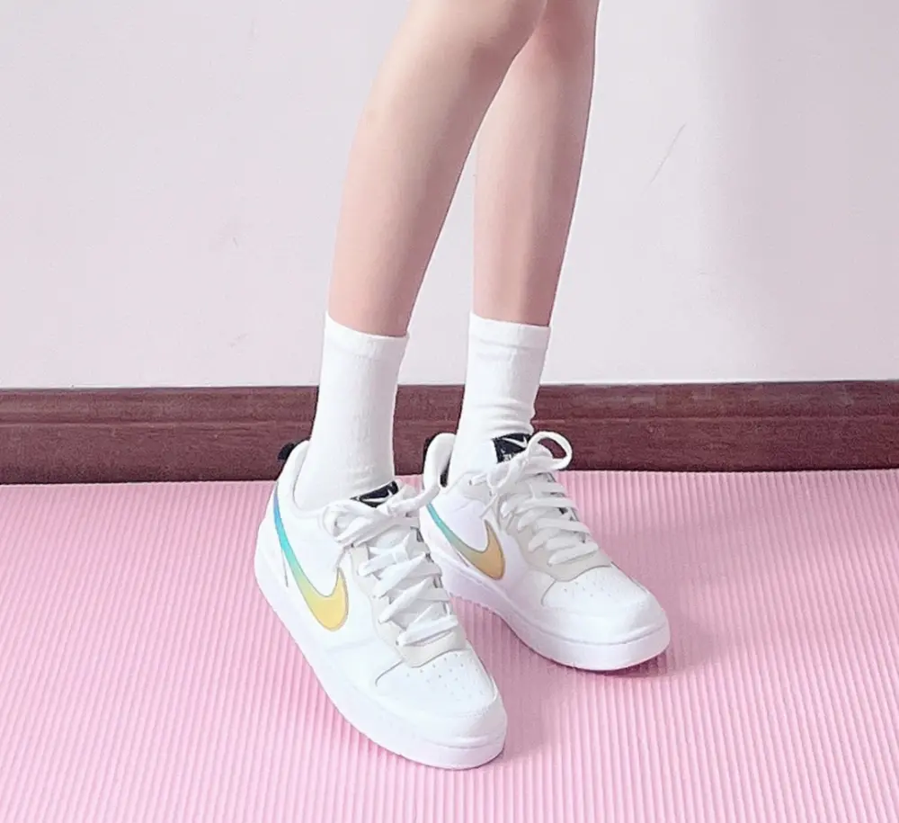 Giày Nike Court Borough Low 2 ‘White Yellow’ FJ7692-191 - Ảnh 4