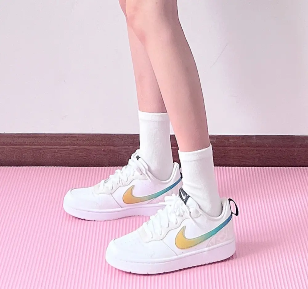 Giày Nike Court Borough Low 2 ‘White Yellow’ FJ7692-191 - Ảnh 3