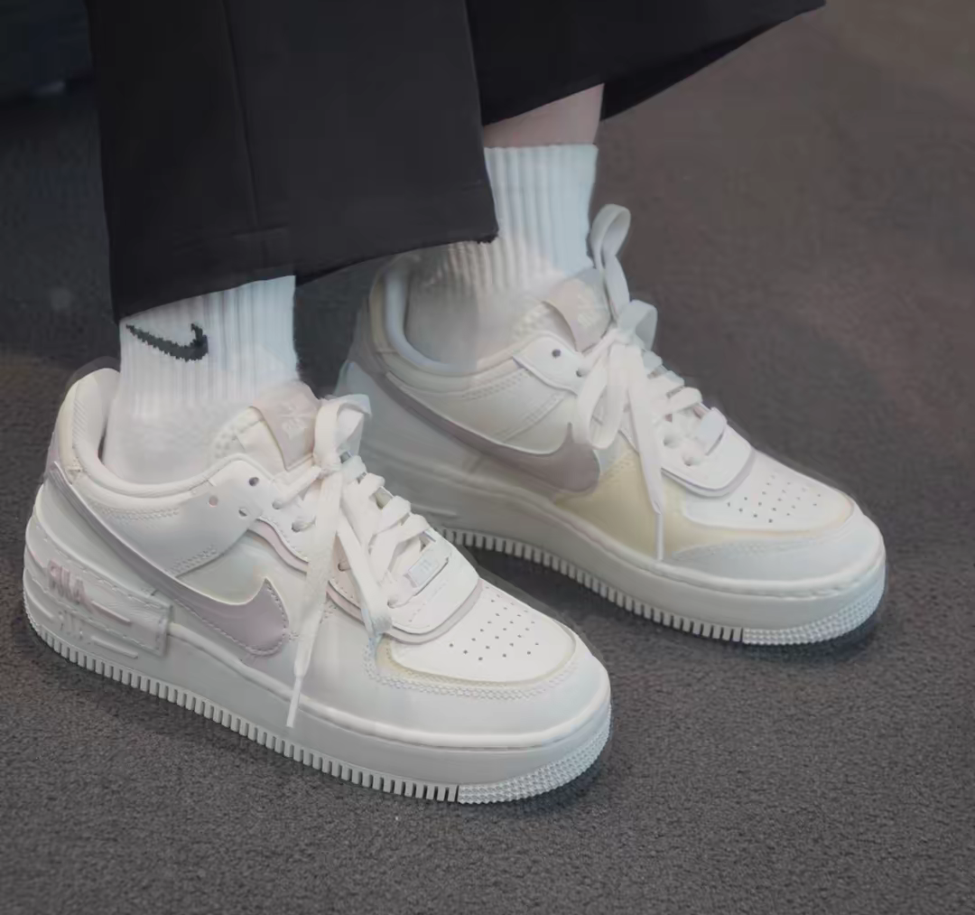 Giày Air Force 1 Shadow ‘Sail Platinum Violet’ DZ1847-104 - Ảnh 4