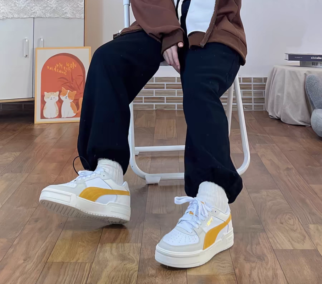 Giày Puma Suede Ca Pro FS ‘White Yellow’ 387327-08 - Ảnh 3