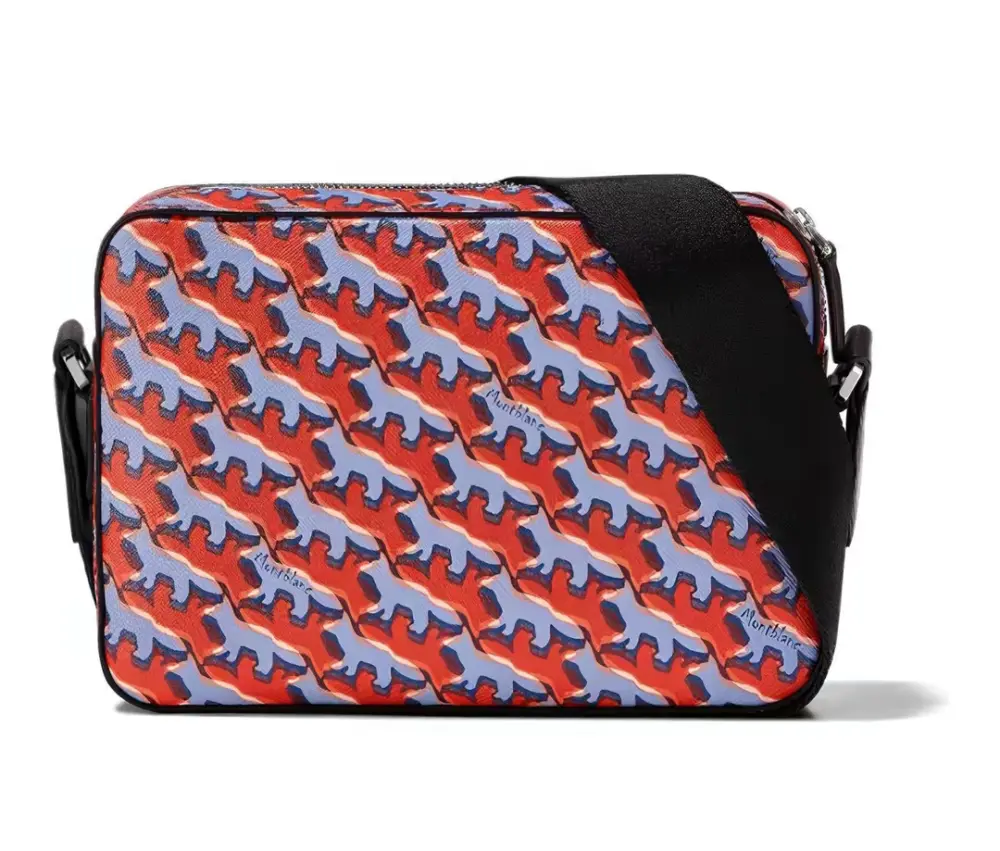 Túi Montblanc Crossbody In Signature x Maison Kitsune ‘ Mutil Color’ 129015 - Ảnh 4