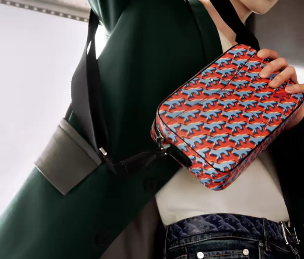 Alternative view of Túi Montblanc Crossbody In Signature x Maison Kitsune ‘ Mutil Color’ 129015