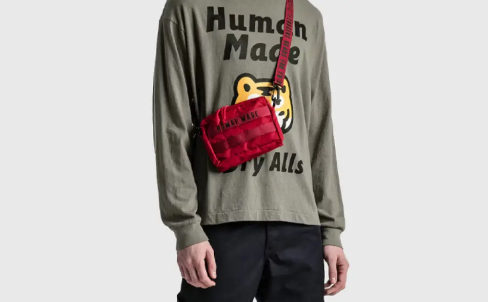 Alternative view of Túi Human Made With Logo ‘Red’ HM23GD005RD