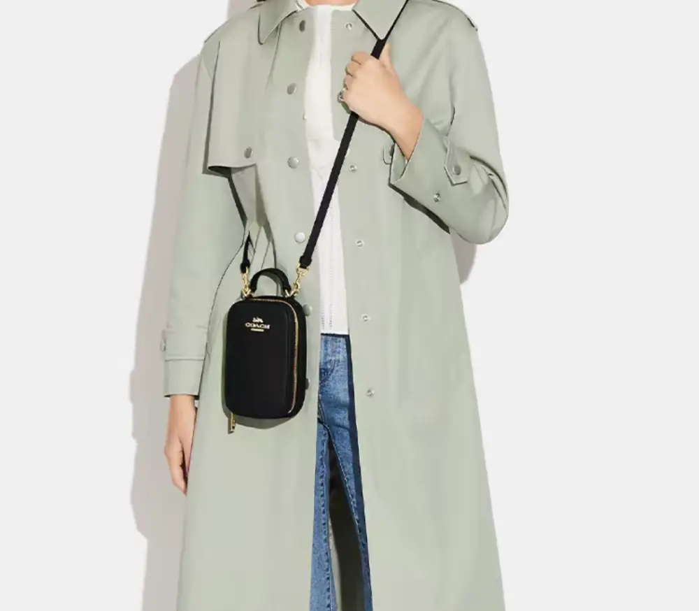 Alternative view of Túi Coach Eva Phone Crossbody ‘Black’ CB854-IMBLK