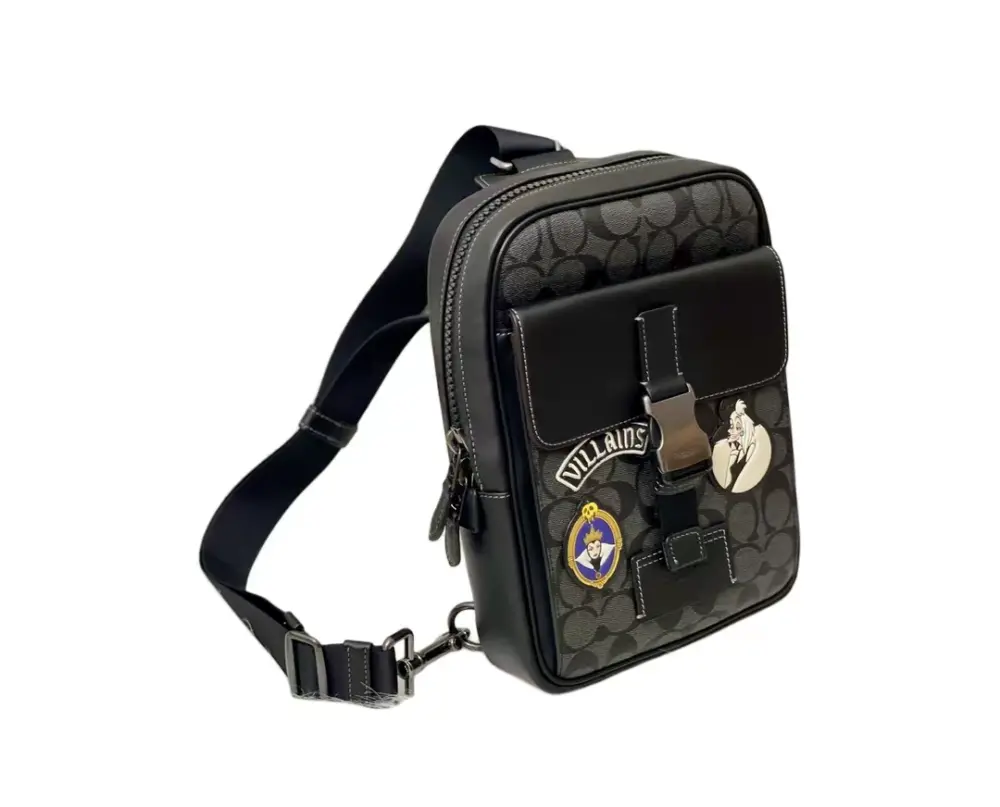 Túi Coach Pack x Disney ‘Black’ CC113-QBPHT - Ảnh 3