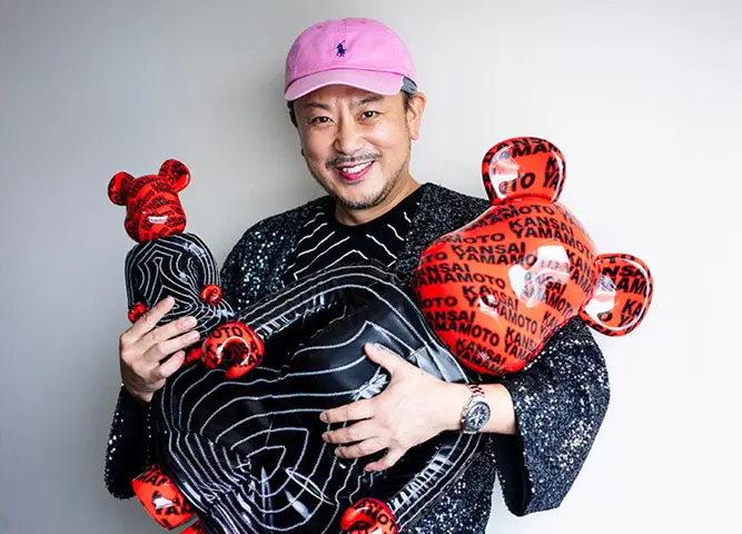 Alternative view of Mô hình Bearbrick Kansai Yamamoto 'Tokyo Pop' 1000%