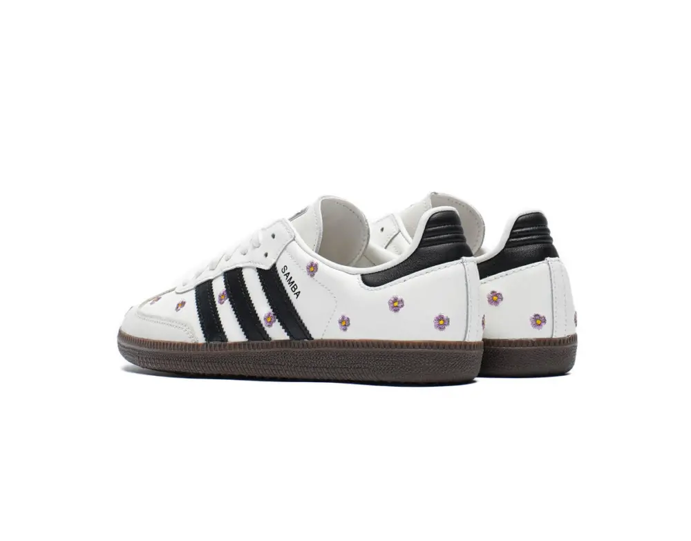 Giày Adidas Samba OG Wmns 'White Floral' IF4398 - Ảnh 4