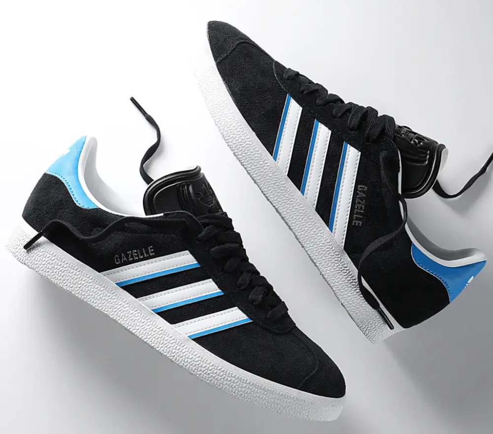 Giày adidas Gazelle 'Core Black Bright Blue' IG6193 - Ảnh 4