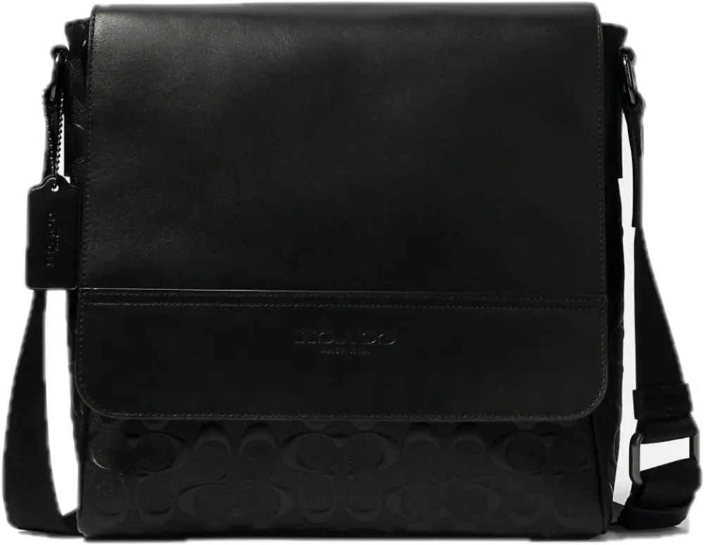 Túi Coach Houston Map Bag In Signature ‘Black’ 4006-QB