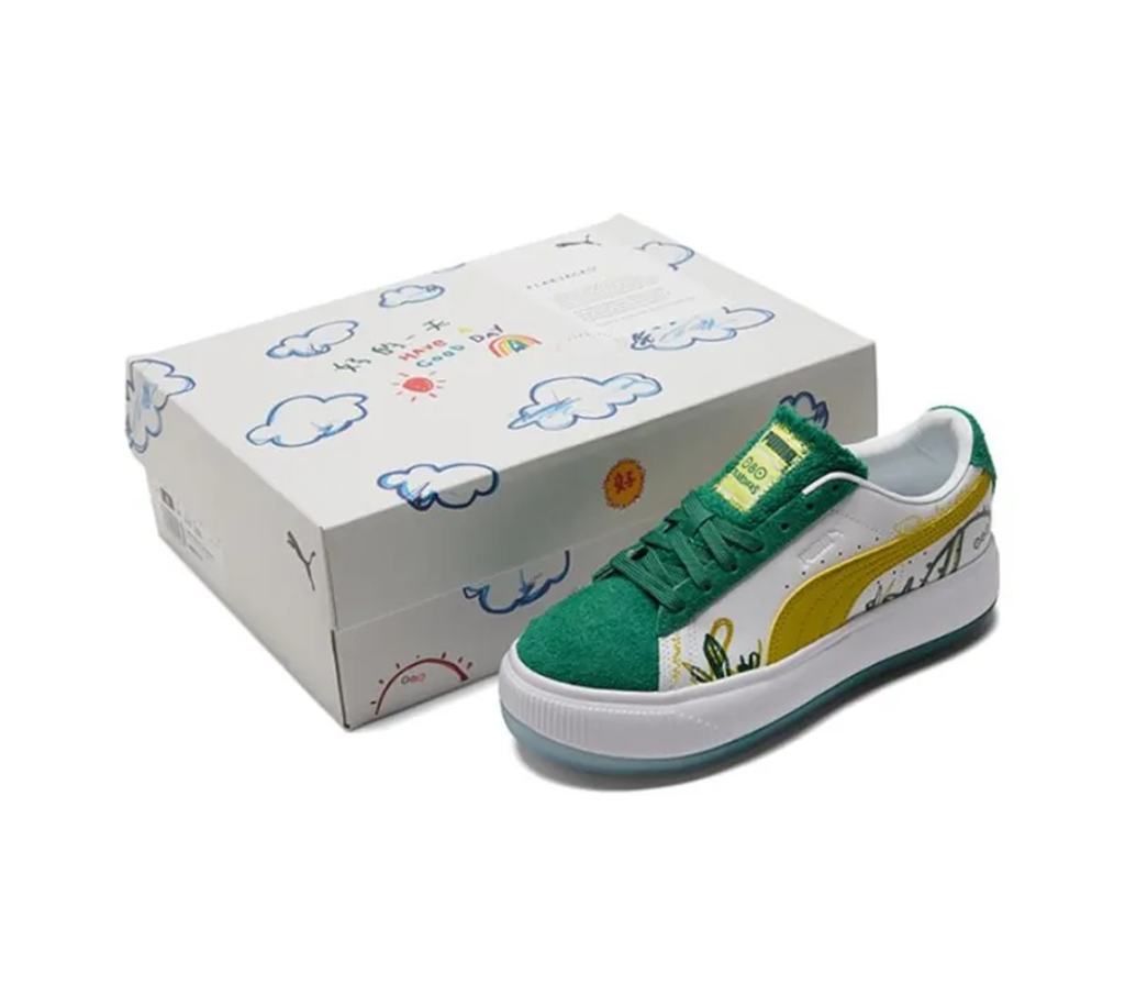 Giày Puma x FLABJACKS Suede Mayu 'Fuzzy Cactus Park' 388595-01 - Ảnh 3