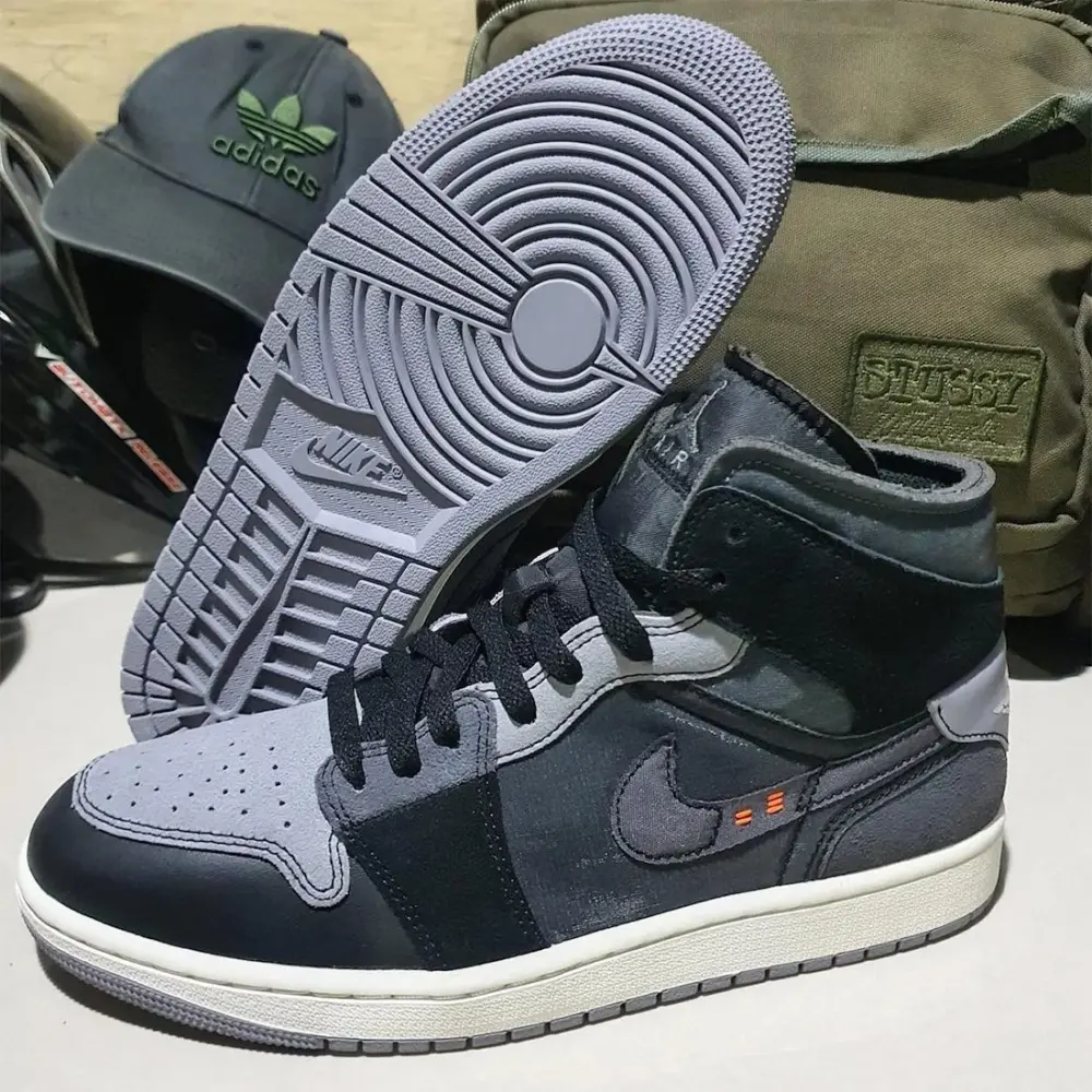 Giày Nike Air Jordan 1 Mid Craft ‘Inside Out Black’ DM9652-001 - Ảnh 3