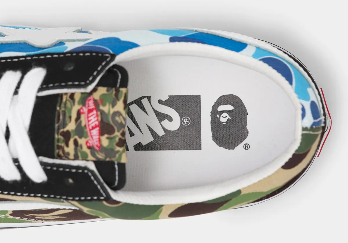Giày Vans LX Old Skool Bape ABC 'Multi-Camo' VN000E6VE36 - Ảnh 5