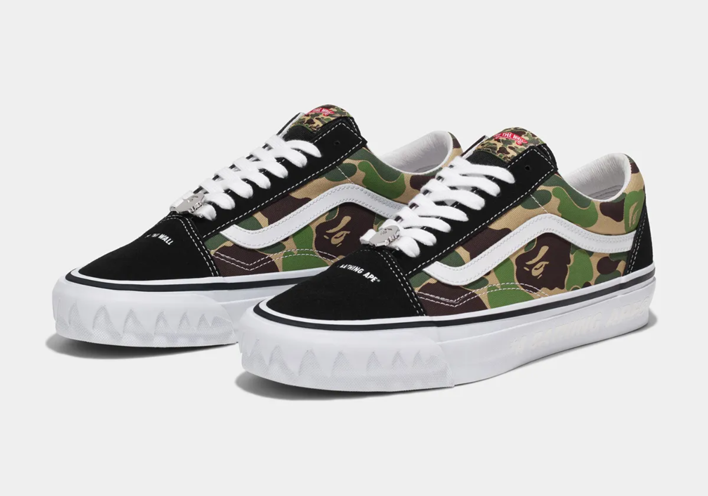 Giày Vans LX Old Skool Bape ABC 'Multi-Camo' VN000E6VE36 - Ảnh 4
