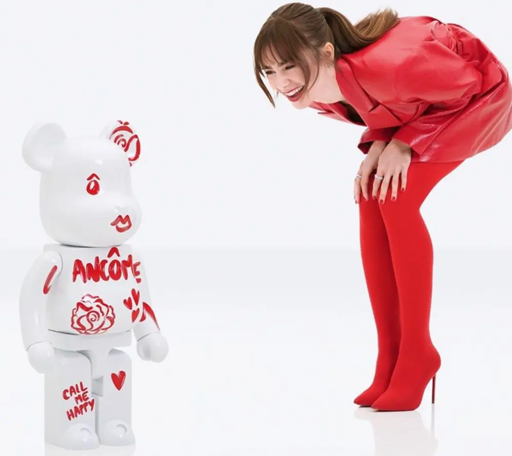 Mô Hình Bearbrick x Lancôme Call Me Happy - Ảnh 3