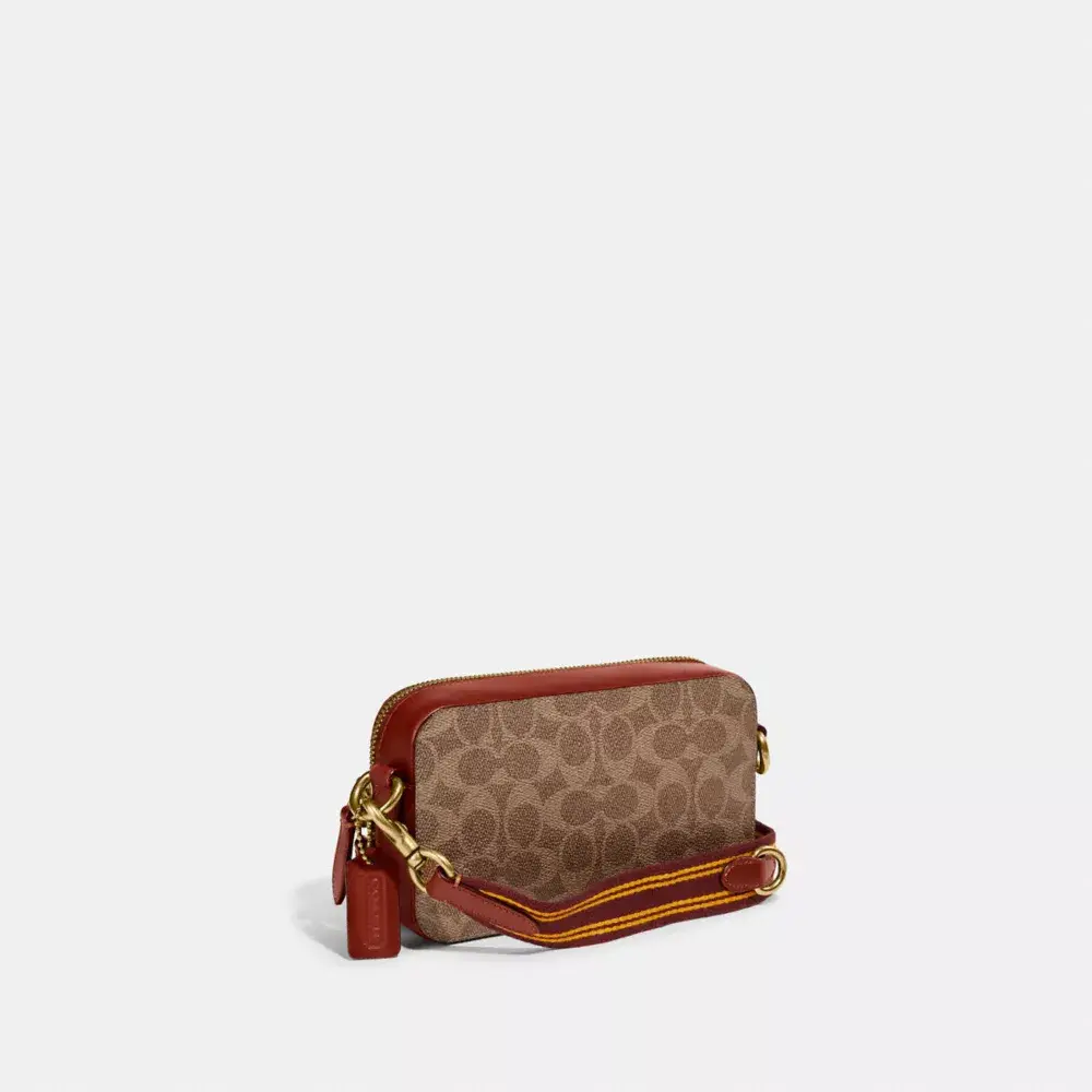 Alternative view of Túi Coach Charter Slim Crossbody In Signature ‘Brown’ C6744-OGT