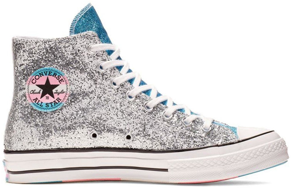 Giày Converse Chuck 70 Hi ‘Pride Shimmering Silver’ 165723C