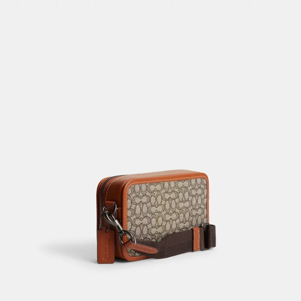 Túi Coach Charter Slim Crossbody In Micro ‘Brown’ CM372-URC - Ảnh 3