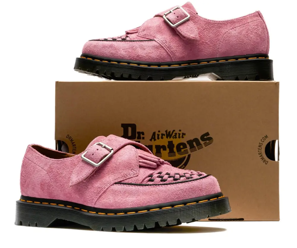 Giày Dr.Martens Ramsey Suede Kiltie Buckle Creepers ‘Fondant Pink’ 31501446 - Ảnh 3