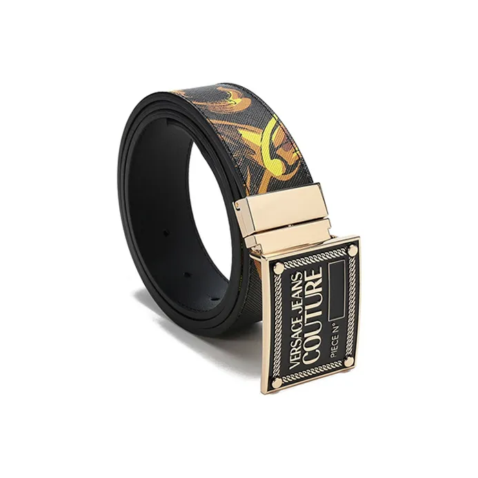 Thắt Lưng Versace Jeans Couture Leather Belt 'Black' 72YA6F01-ZP103-G89 - Ảnh 3