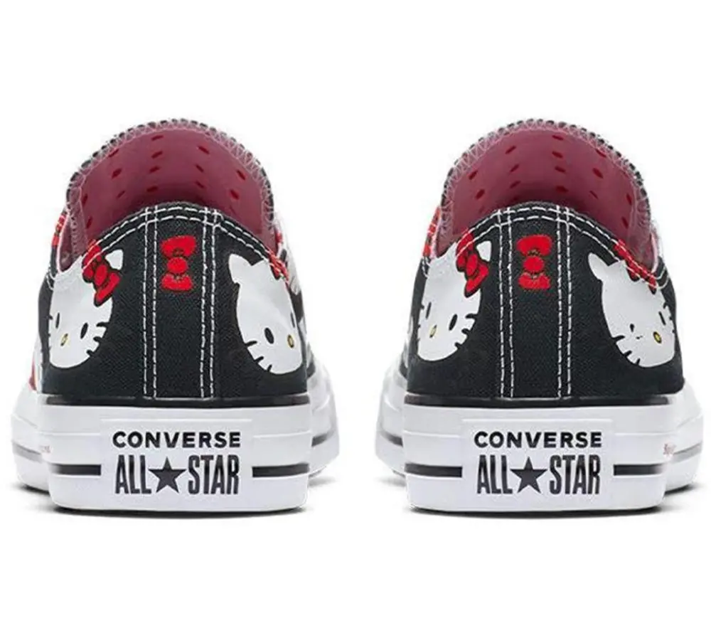 Giày Converse Chuck Taylor All Star Ox x Hello Kitty ‘Black’ 162947C - Ảnh 3