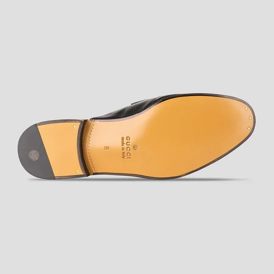 Alternative view of Giày Gucci Black With Gold Logo 'Black' 692251-D3V00-1000