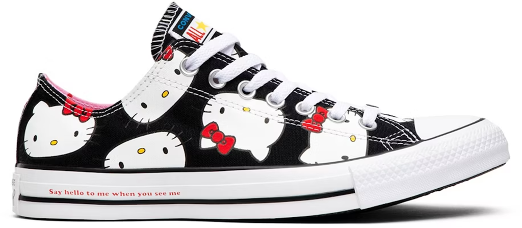 Giày Converse Chuck Taylor All Star Ox x Hello Kitty ‘Black’ 162947C