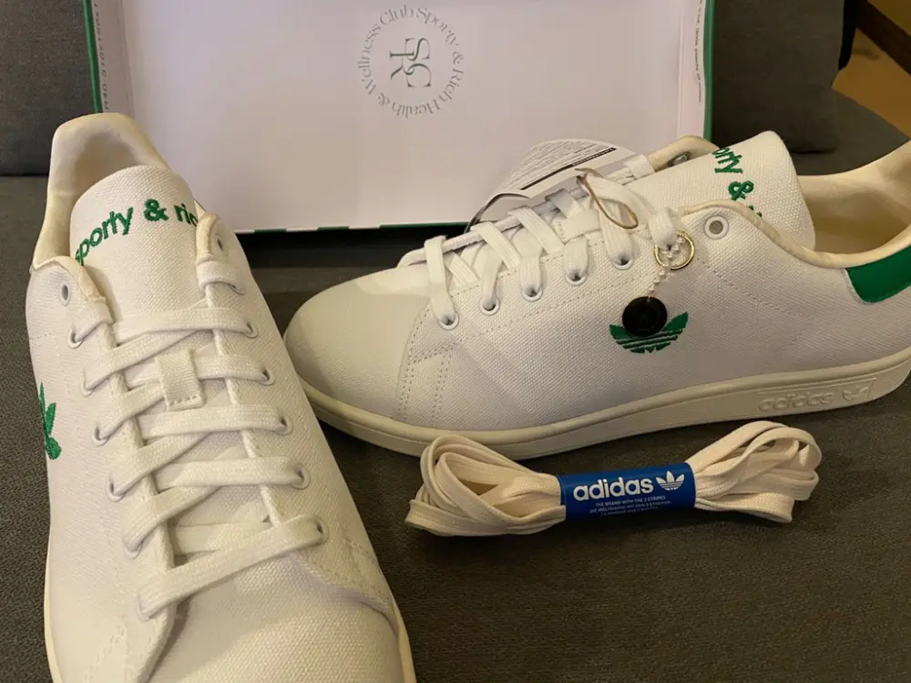 Giày Adidas x Sporty & Rich Stan Smith ‘White Green’ IF5658 - Ảnh 3