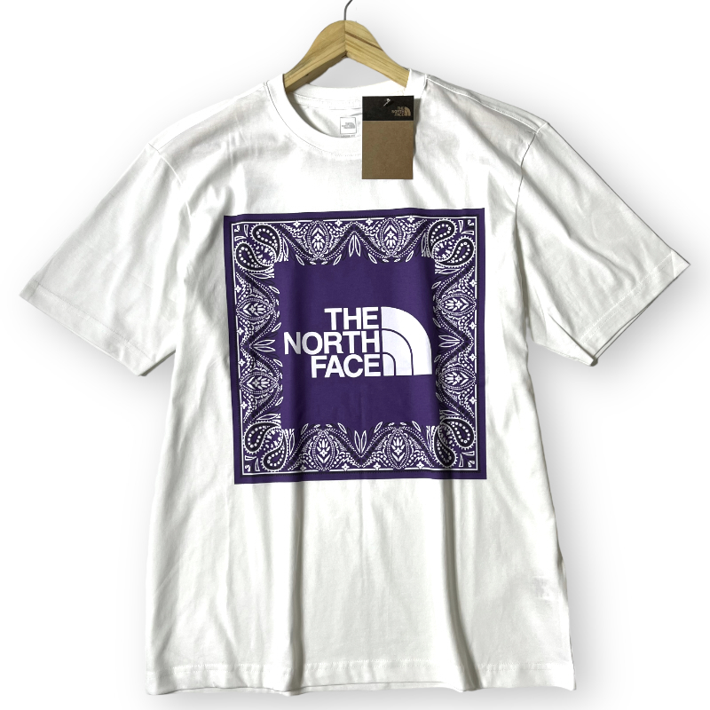 Áo The North Face Logo Bandana ‘White Purple’ NT7UN29A - Ảnh 2