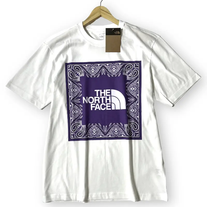 Alternative view of Áo The North Face Logo Bandana ‘White Purple’ NT7UN29A