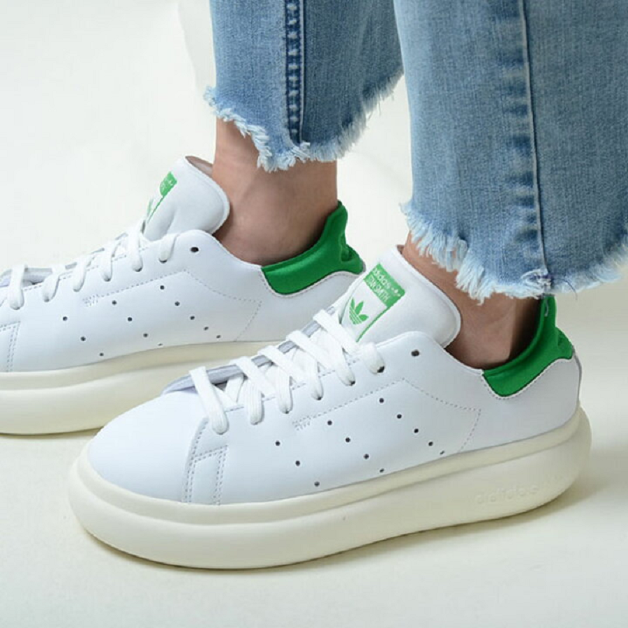Giày Adidas Originals Stan Smith PF W 'White Green' ID2786 - Ảnh 2