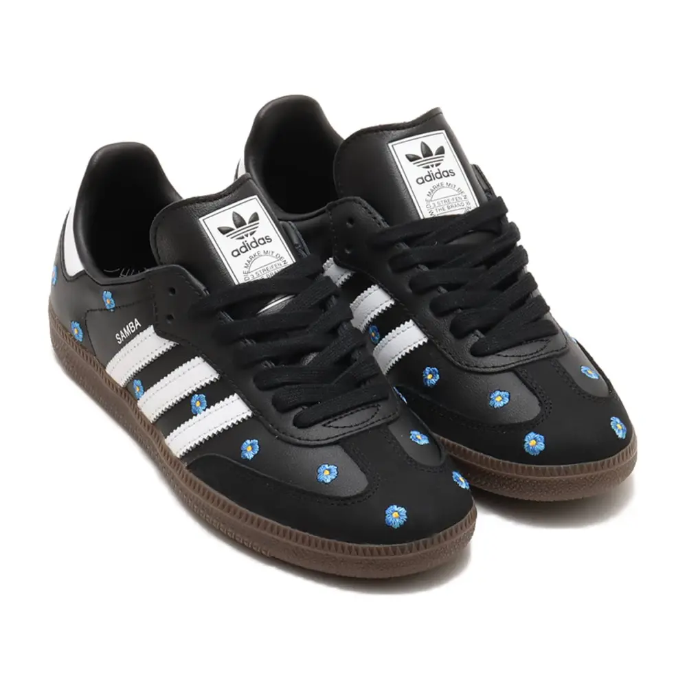 Giày Adidas Samba Light 'Blue Floral Core Black' IF4397 - Ảnh 4