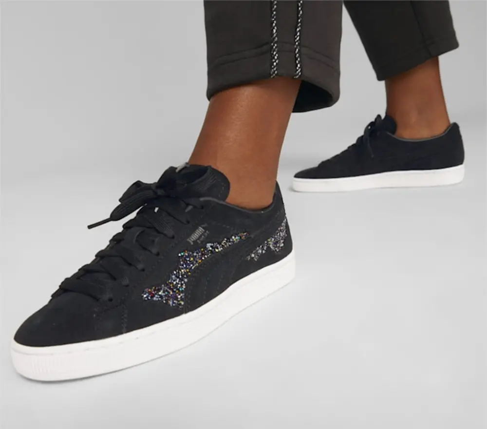 Giày Puma Swarovski x Suede 'Black Crystal' 396352-02 - Ảnh 3