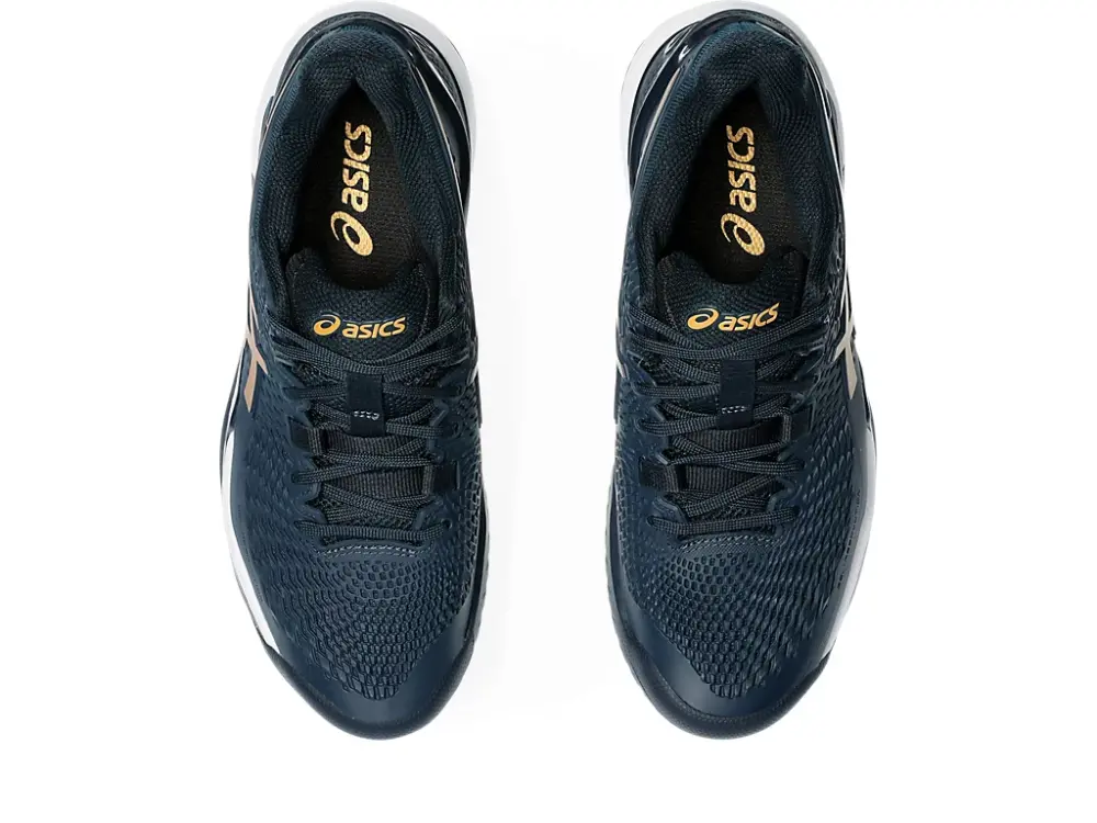 Giày Asics Gel Resolution 9 'French Blue Pure Gold' 1042A268-960 - Ảnh 5