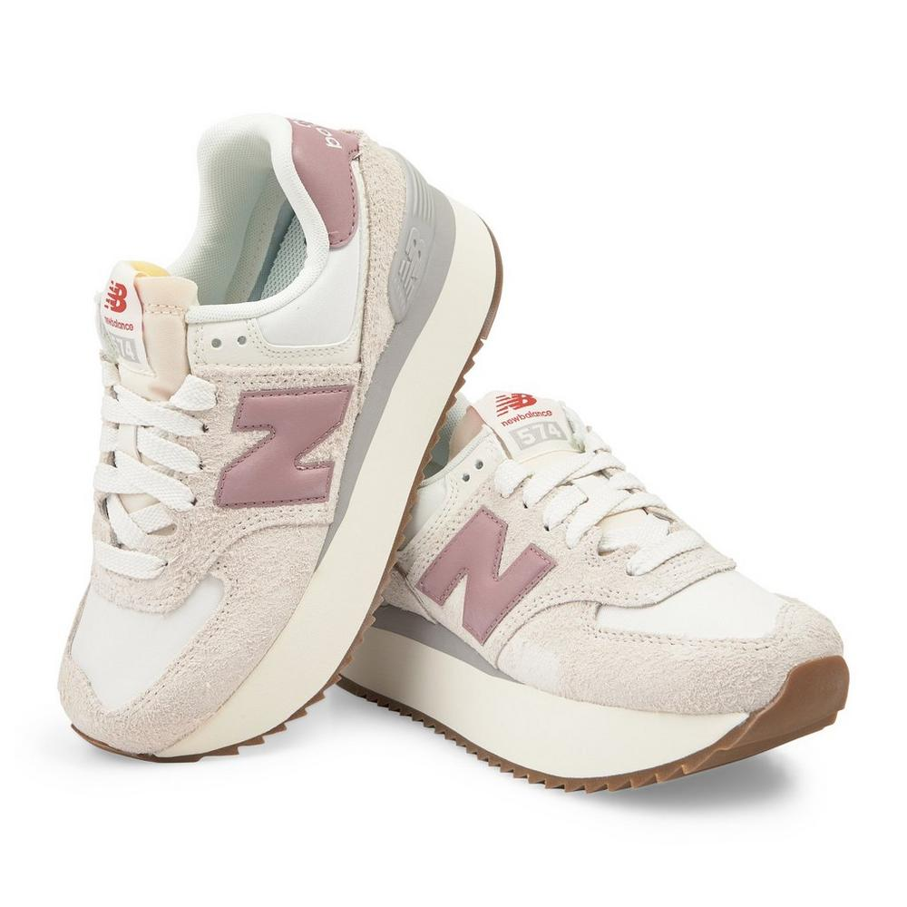 Giày New Balance 574 Sneakers 'Pink Purple' WL574ZQB - Ảnh 5